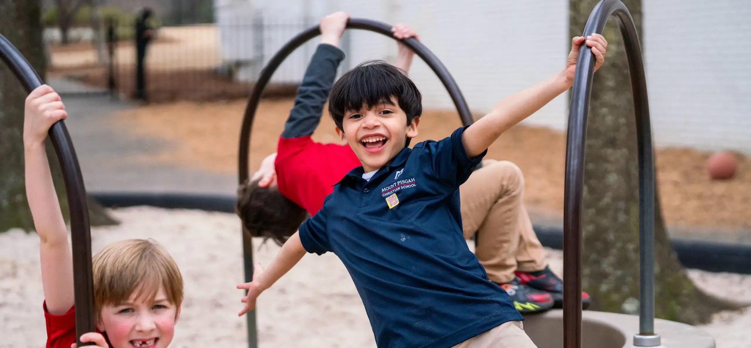 Smiling child on playground
